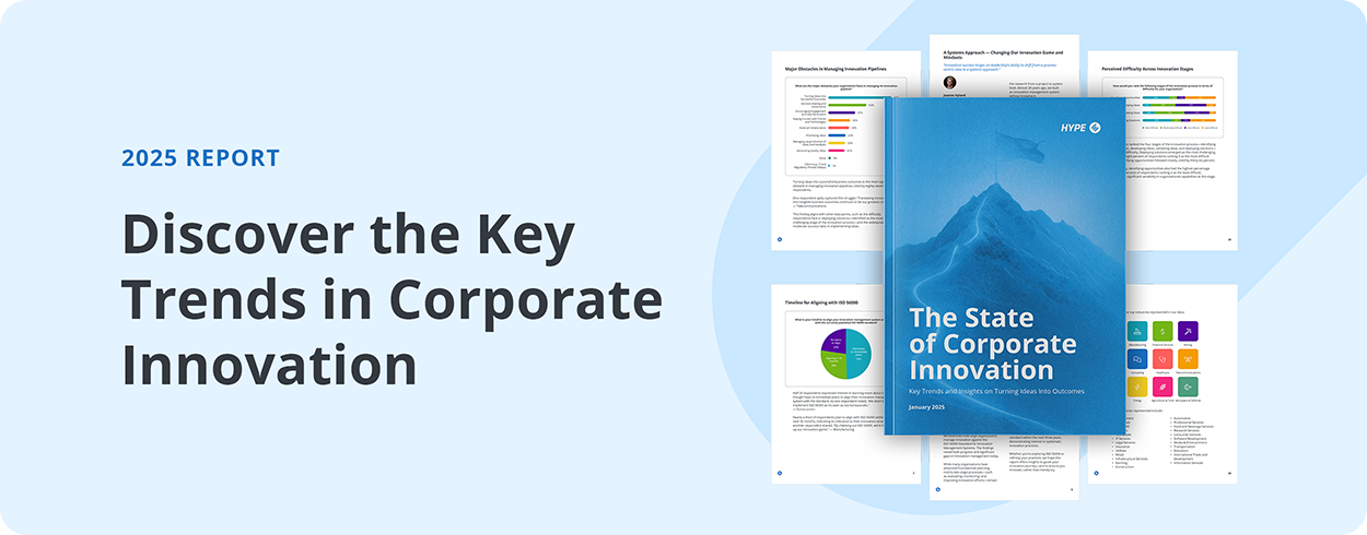 Discover the key trends in corporate innovation from HYPE Innovation's 2025 report.