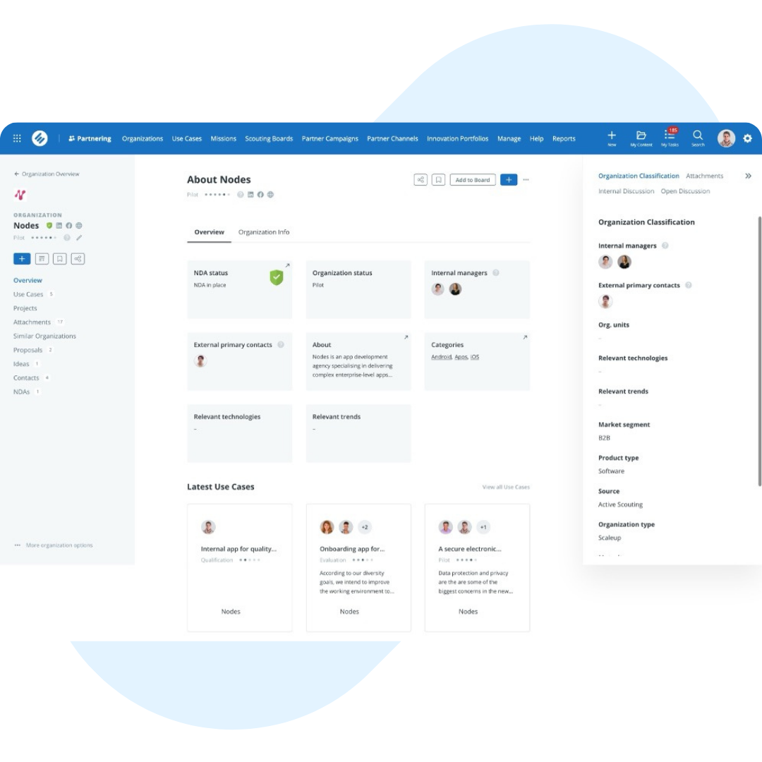 Partnering - Manage Partners.Pill